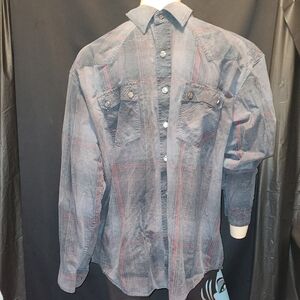 Rough Stock Panhandle Slim Men’s XL Pearl Snap Long Sleeve Western Style